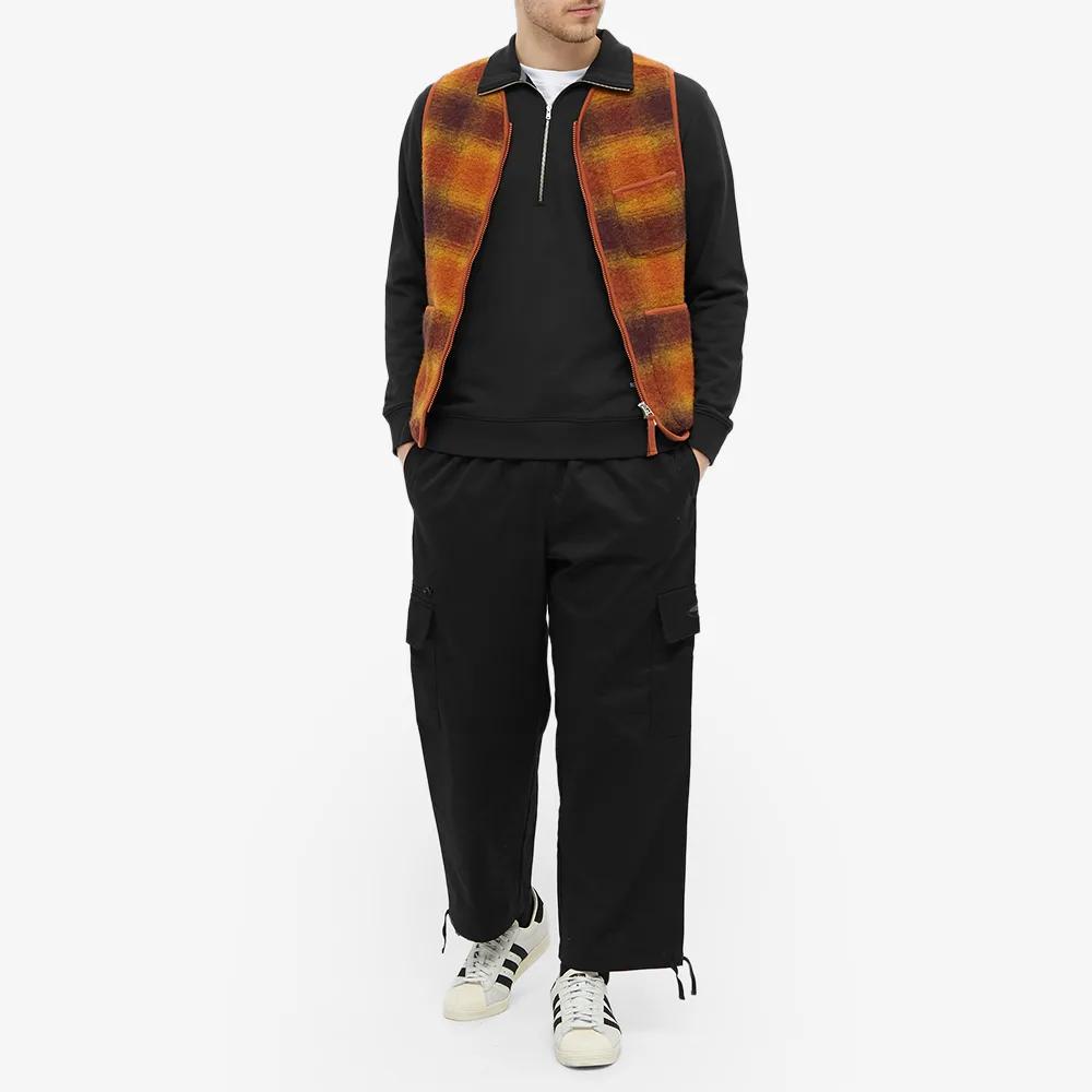 Adidas Original Embroidered Logo Cargo Straight Casual Pants Men Bottoms Black HC9505