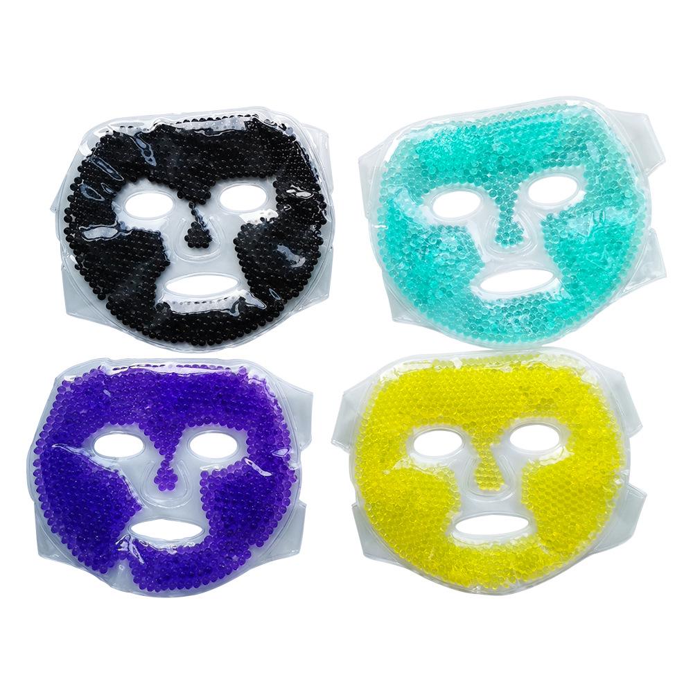 Dual-Use Gel Bead Face Mask: Cooling & Heating Compress with Reusable Ice Beads for Beauty Treatment