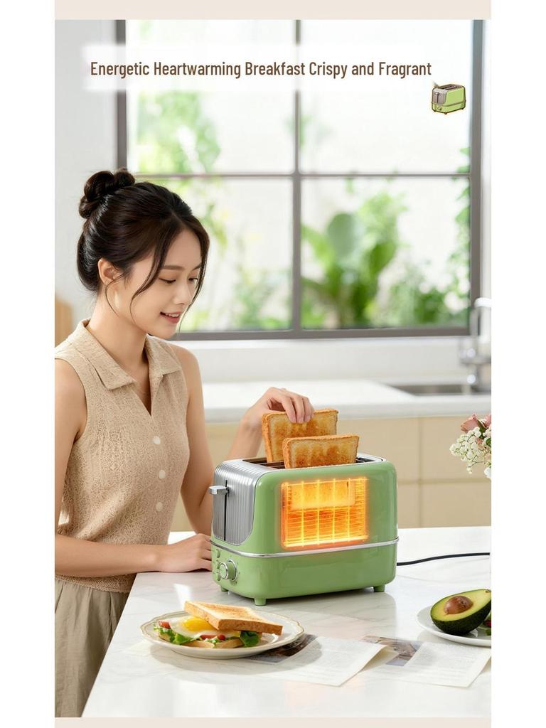 Automatic Pop-up Toaster for Dorm and Home - Toasts Bread and Sandwiches