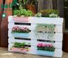 Flowerpot + brackets for mounting on a pallet or fence Easy 37x10x10cm anthracite
