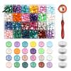 Vintage Letter Sealing Wax Seal Kit, with Beads Melting Spoon And Candles Set, Stamp for DIY Crafting Wedding Invitations Gift Craft Lovers
