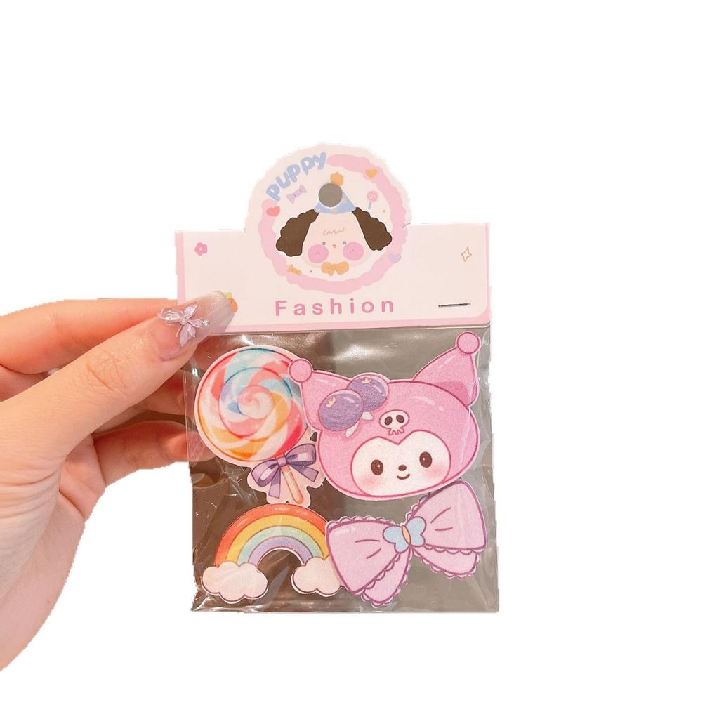 Children'S Magic Stickers, Cartoon Velcro, Baby Fruit Cute Animals, Hair Accessories, Posting Bangs Stickers For Women