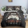 Gamepad Polyester Duvet Cover Set Colourful Button King Play Gamer Bedding Set Kid Teen Man Video Game For Child Game Room Decor