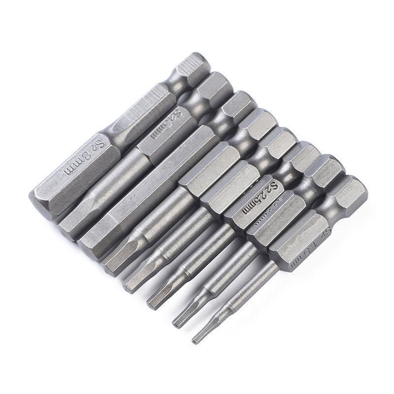 8pc Head Hex Long Allen Bit Set Quick Connect Shank Impact Driver Magnetic Drill