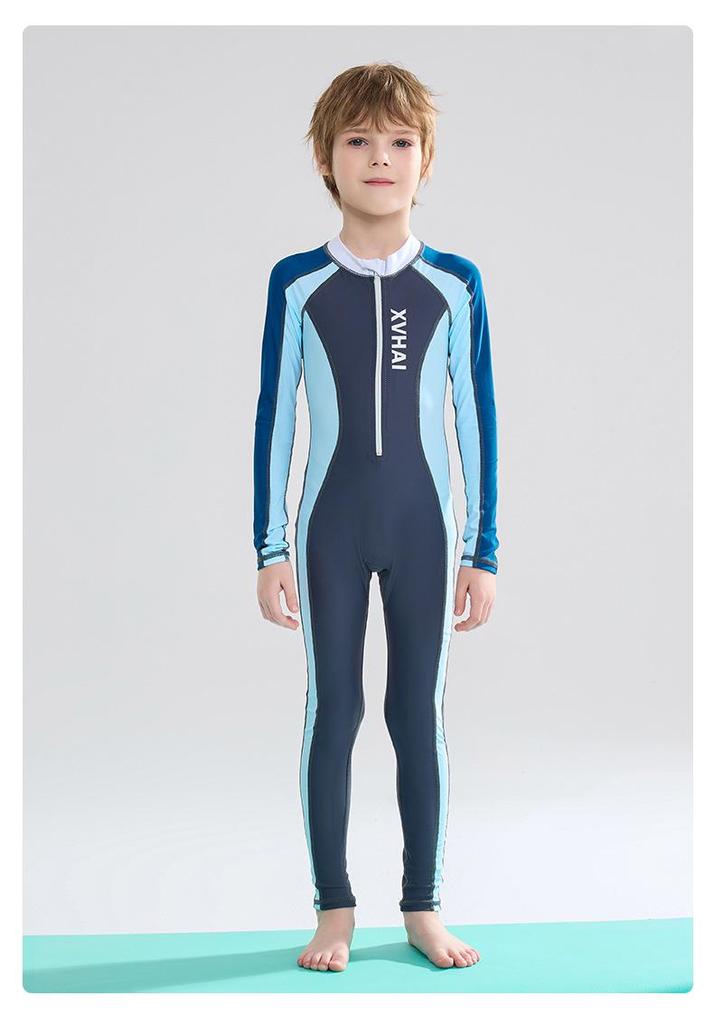 Jongens Sneldrogend Lange Mouwen Zonbescherming Snorkelen Surfen Zwempak