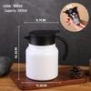 316 Stainless Steel Insulated Teapot - Old White Tea Brewer with Water Separation, Large Capacity.
