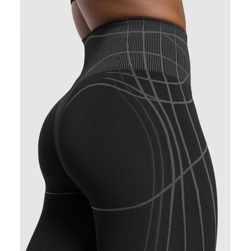 Gymshark Apex Seamless Leggings Black Graphite Grey B2c8d Bb29