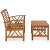 VidaXL Garden Lounge Set 2 Pcs Solid Acacia Wood