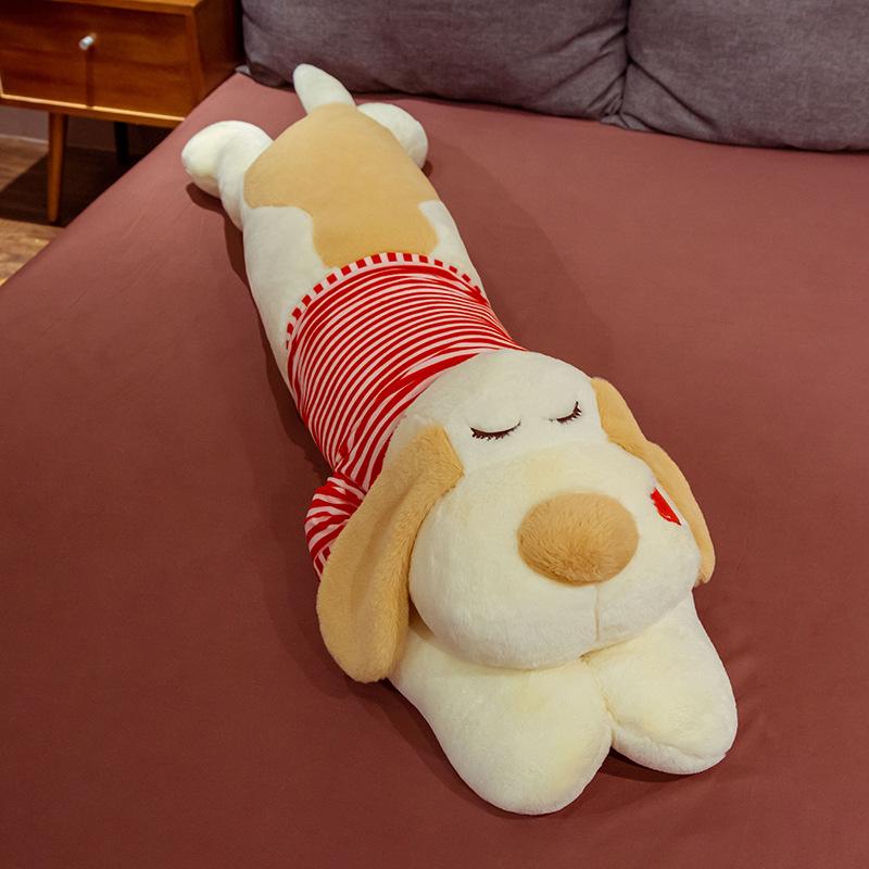Non-Toxic Lovely Dog Plush Pillow Toy Stuffed Animal Doll Cartoon Lying Prone Puppy Soft Pillow Kid Baby Hug Doll Children Birthday Gift