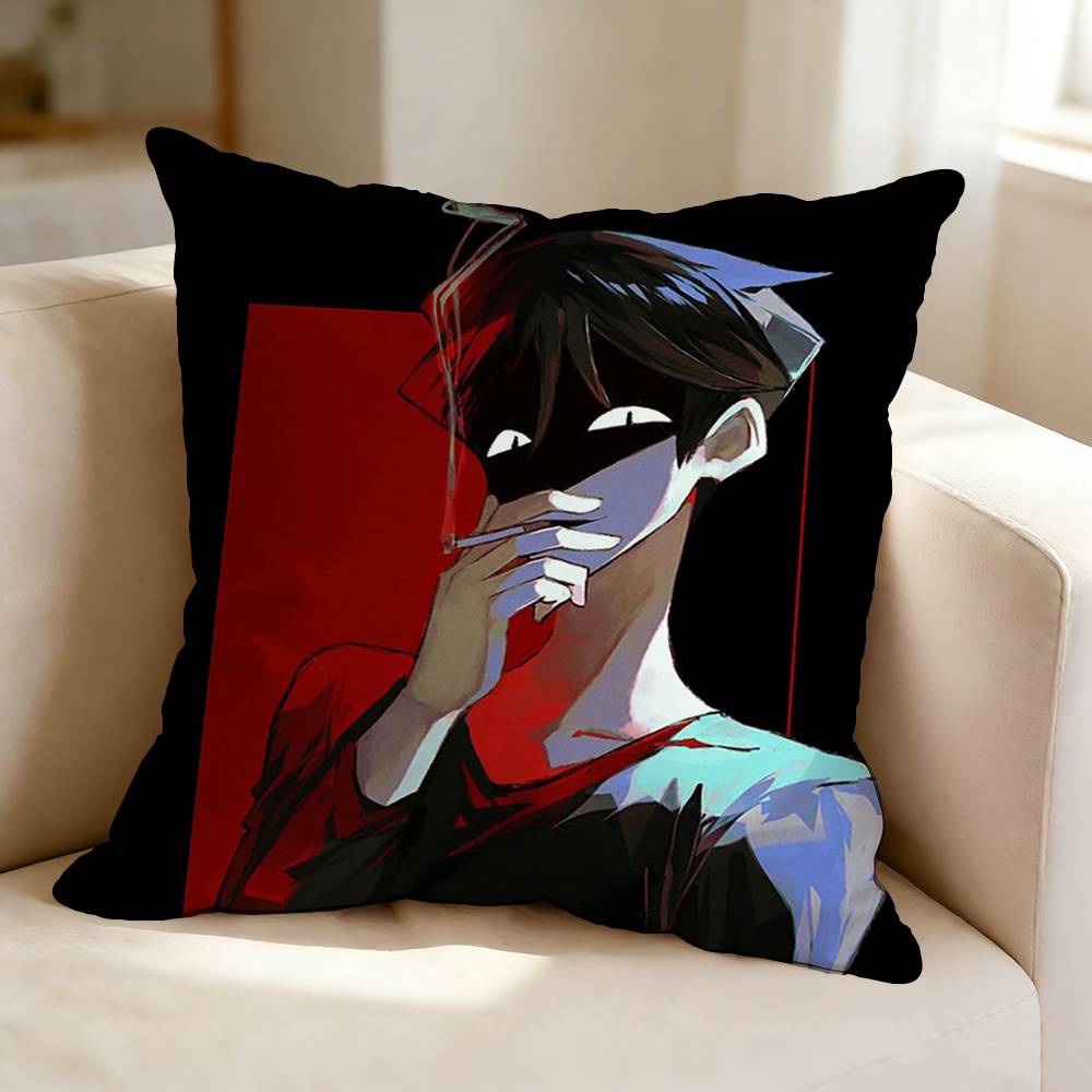 Horror Puzzle Game DDead PPlate Square DoubleSided printed Pillow Case Bedroom Bedside Pillow Sofa Cushion Cover