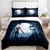 3pcs Under the Moonlit Sky Two Spirits Quilt Cover Set - Soft and Cozy Bedroom, Guest Room and Dorm Decorative Bedding 3-Piece Set 1 Quilt Cover