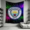 Elite MCFC SquadWall Hanging Printed Fabric Blanket Decorative Tapestries for Bedroom Living Room Home Decor