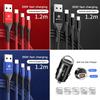 Car Interior Charger 3 In 1 Charging Cable Auto Accessories For Alfa Romeo Giulietta Mito 159 Giulia Stelvio 156 147 Tonale ofh853