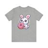 Kawaii Kanin med Rosamunk Söt Pastell Tecknad Konst T-shirt