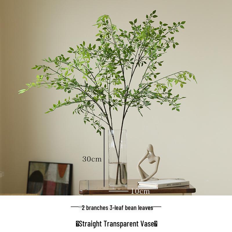Nandina Artificial Green Plant Branch for Decor - Ideal for Living Rooms, Malls, Landscaping, Floor Ornaments, and Photography Props.