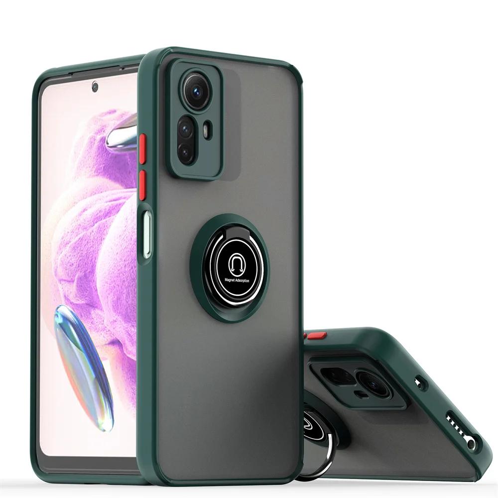 Shockproof Magnetic Ring Holder Case For Xiaomi Redmi Note 14 13 12S 4G 12 11 Pro 10 8 9S Redmi 9 10 10C 12 Protective Cover