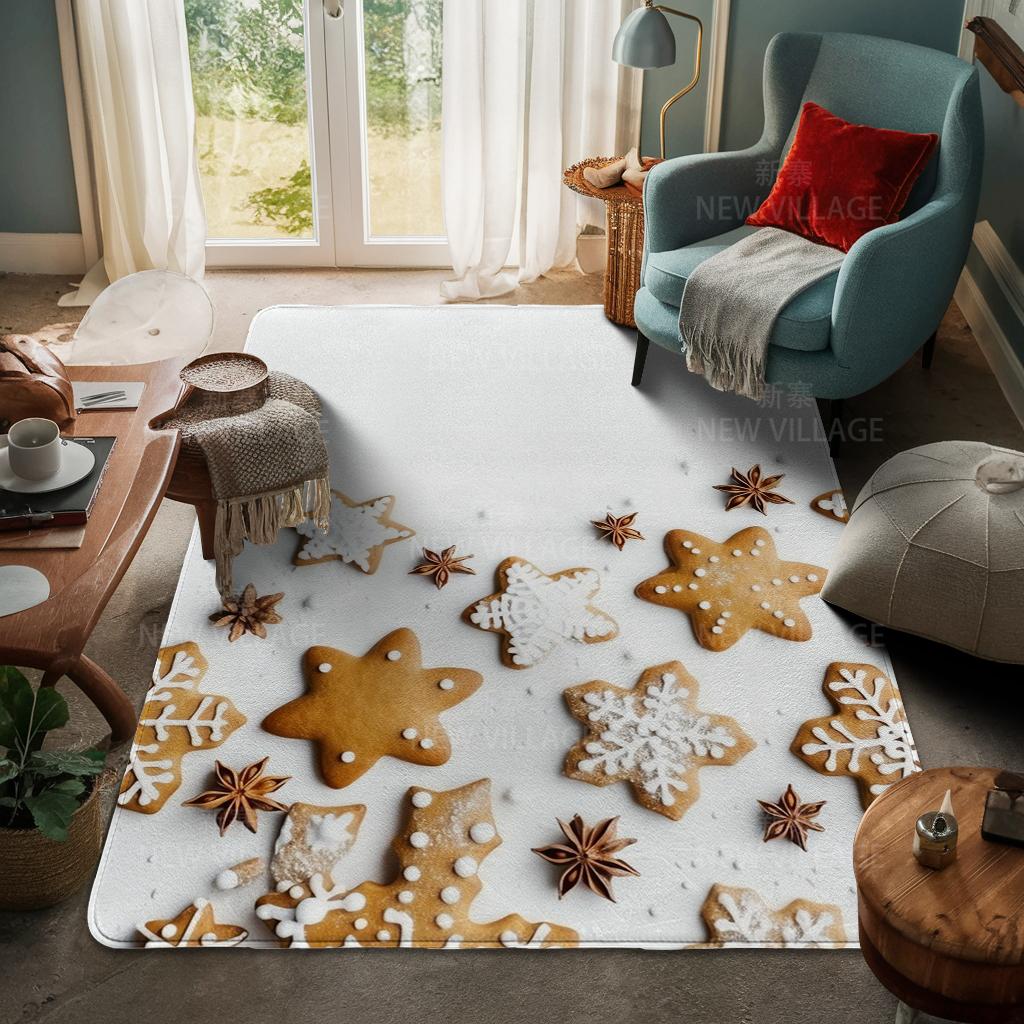 House entrance carpet Home door mat Living Room Bath Foot bathroom non-slip water absorption rugs bath Merry Christmas winter