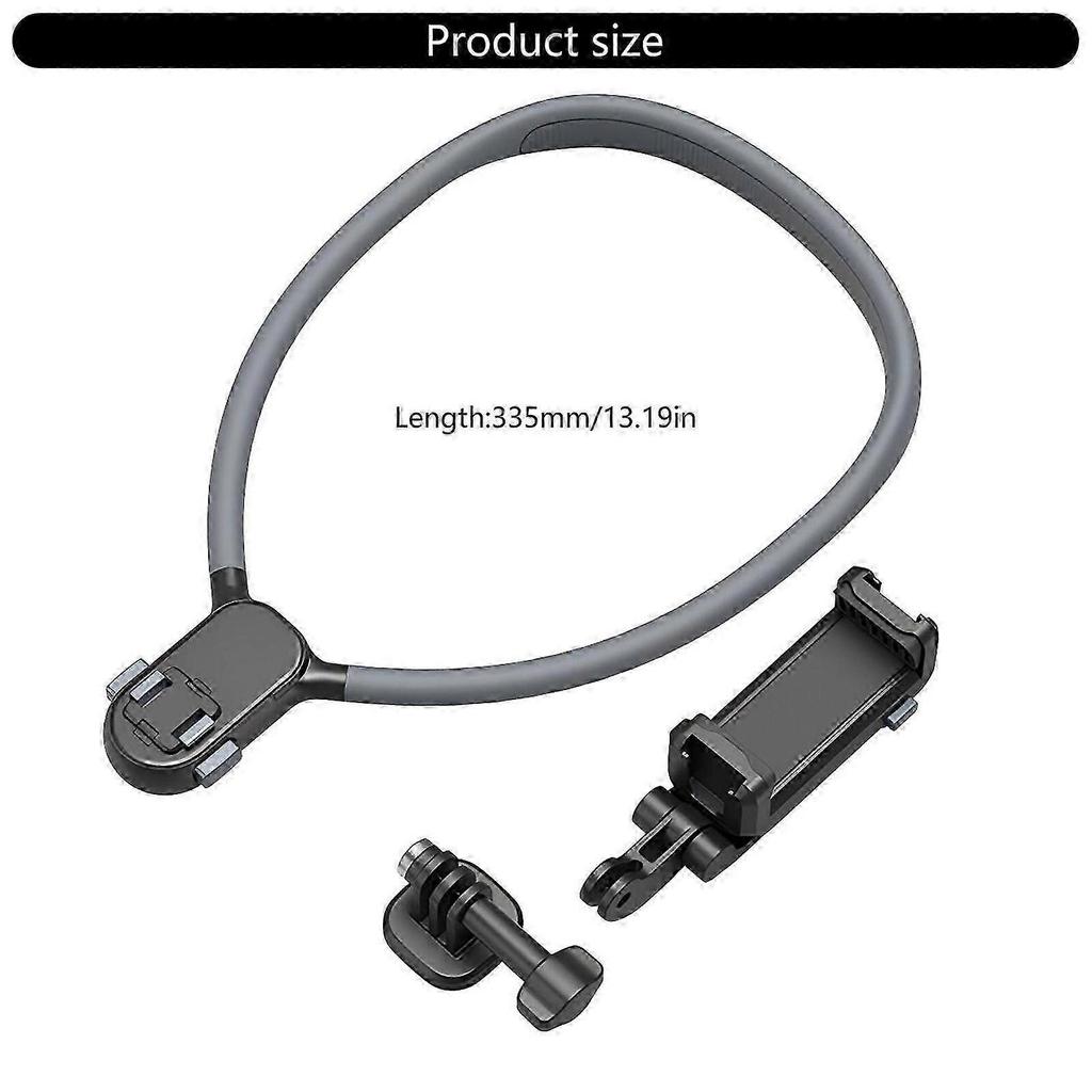 Supporto magnetico per telefono da collo per vlogging POV e registrazione video facili Compatibile con telefoni e fotocamere sportive