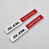 2x Metall 5.0L COYOTE Logo Emblem 5.0 Side Fender Badge 3D Turbo Aufkleber Autotür Aufkleber für M/ustang GT