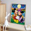 Disney 5D Diamond Painting Dark Mickey and Minnie Decoration DIY Full Diamond Mosaic Inlaid Cross Stitch Set Gift