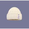 Women's Autumn and Winter Versatile Japanese Letters In Winter Baotou Ear Protection and Warm Cold Hat Men's Face Showing Small Knitted Hat