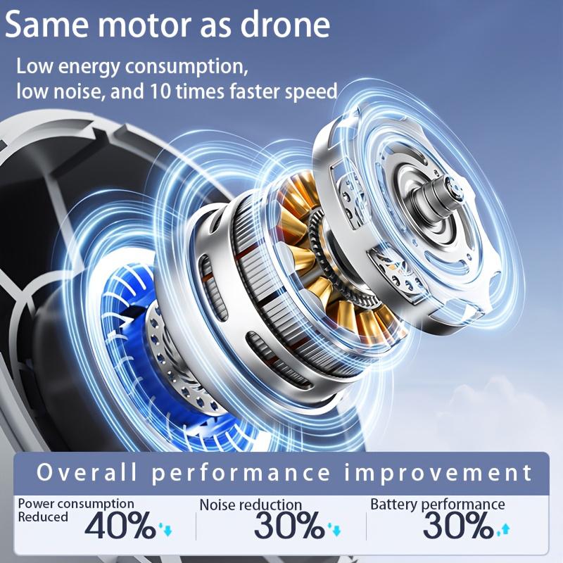 Mini Portable Handheld Fan Instant Ice Mode 100 Winds Speeds Adjustable 3000mAh Electric Fans Rechargeable Outdoor Personal Fan