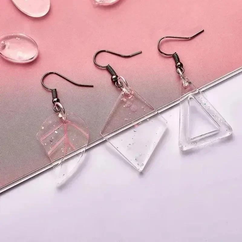 1 Pc DIY Keychain Earring Pendants Silicone Mold Moon Heart Epoxy Resin Mould Jewelry Making Casting Accessories
