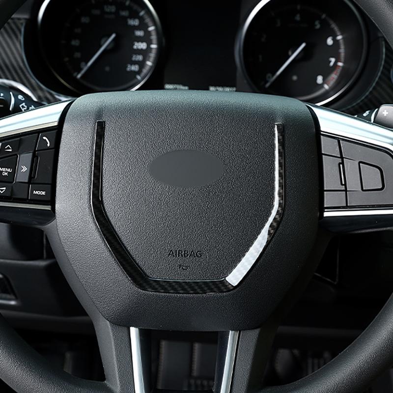 Car Interior Carbon Fiber Style Modified Stickers For Land Rover Discovery Sport 2015-2019 Auto Gear Shift Panel Cover Accessory