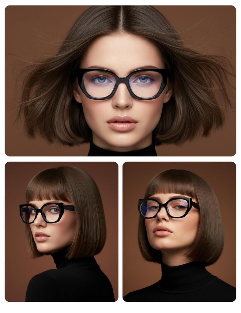 4Flaunt Diva Oversized Cateye Blue Light Blocking Computer Glasses for Men & Women | Unisex Zero Power Eyeglasses for Men & Women (C2 - Bordeaux)