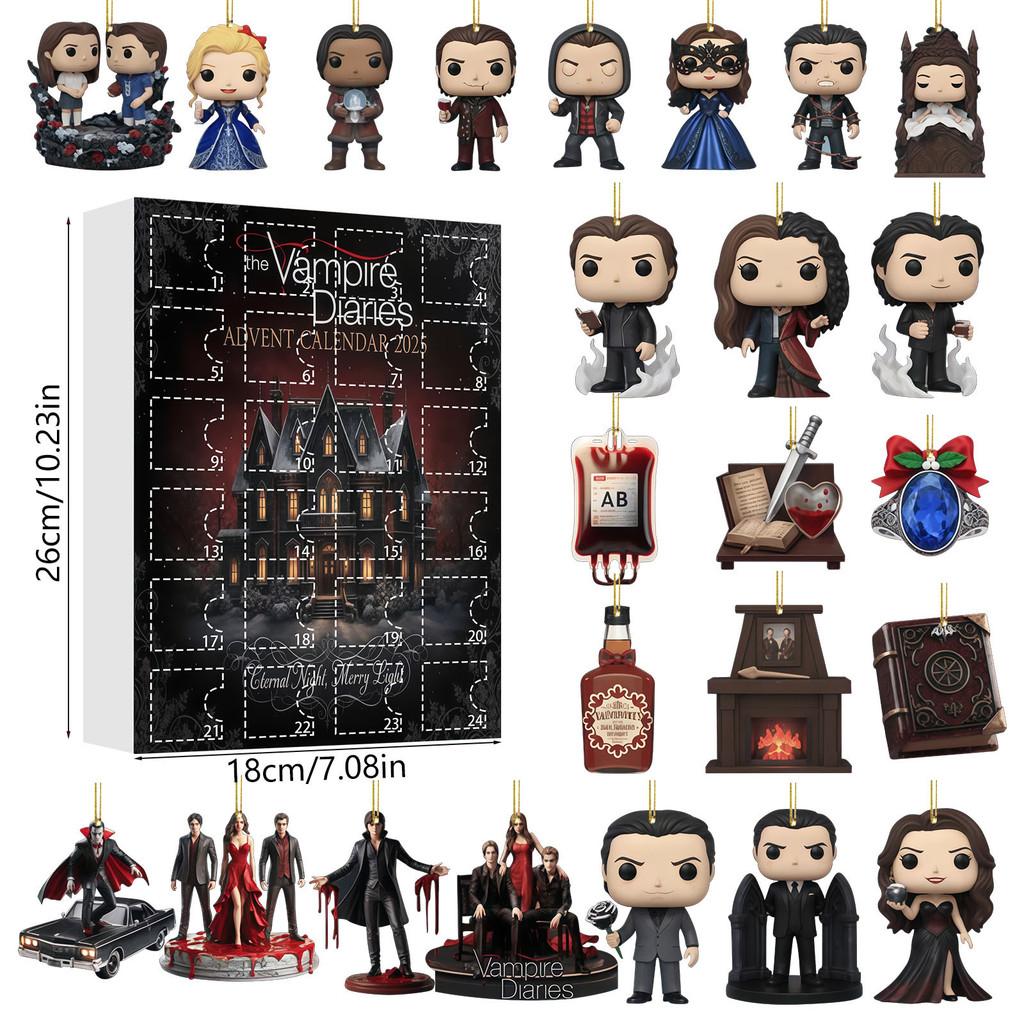 Vampire Diaries Acrylic Hanging Ornament With 24 Pieces For Gifts And Party Decor