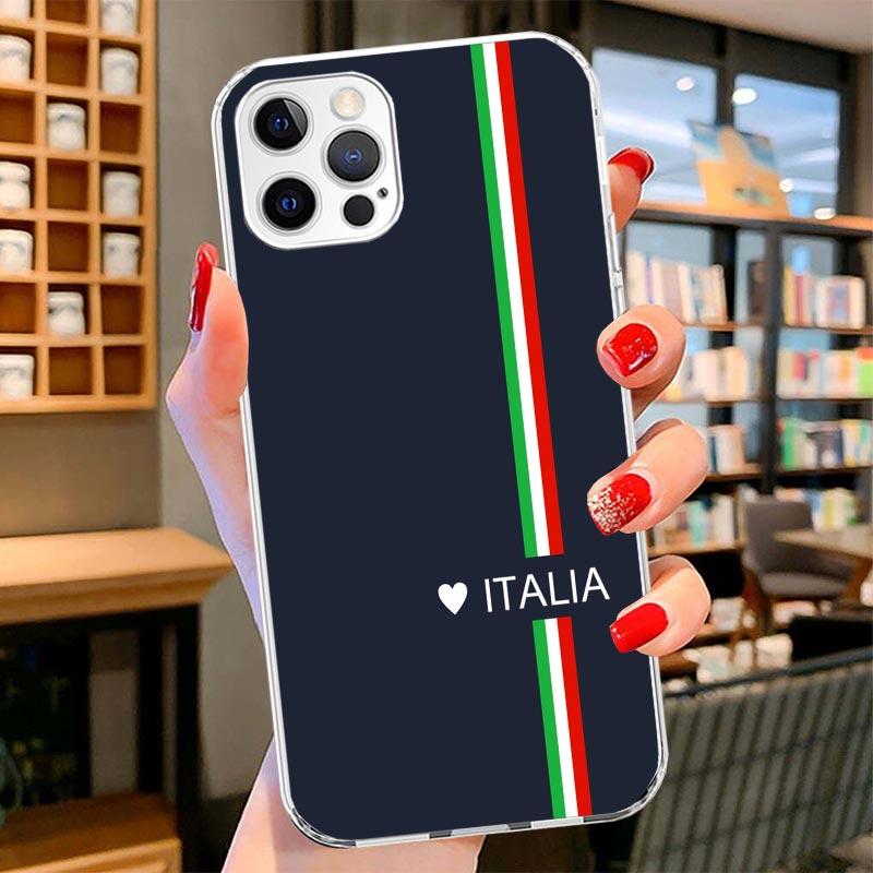 

Italy Flag Cover Phone Case For iPhone 16 17 Air 15 14 Pro Max 16E Phone Case 13 Mini 12 11 7 SE 8 Print Pattern Fit Cases 16 17 iPhone 17