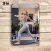 Vintage Retro Gym Metal Poster Bodybuilder Wall Art Home Decor