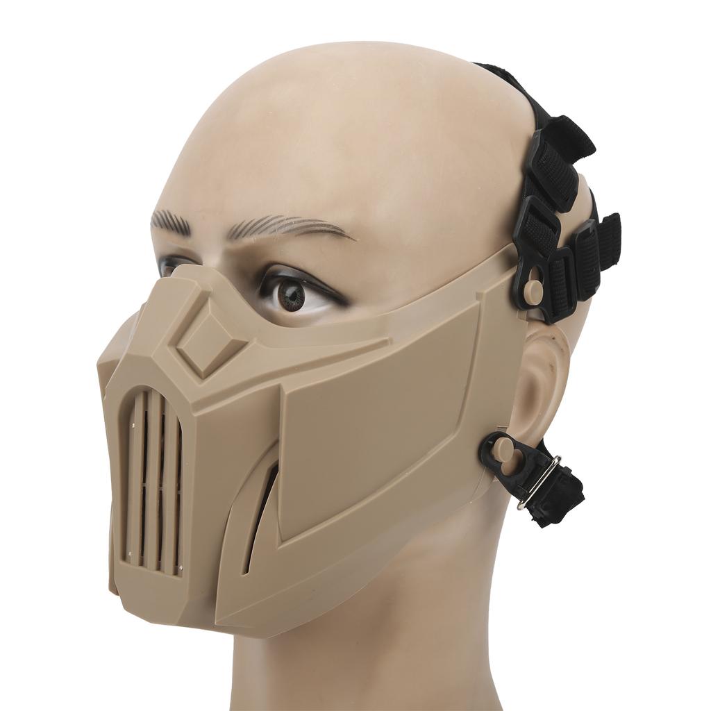 Half Skull Face Shield Tactics Protection Cover Guard Breathable for CS Outdoor Survival Game Cosplay