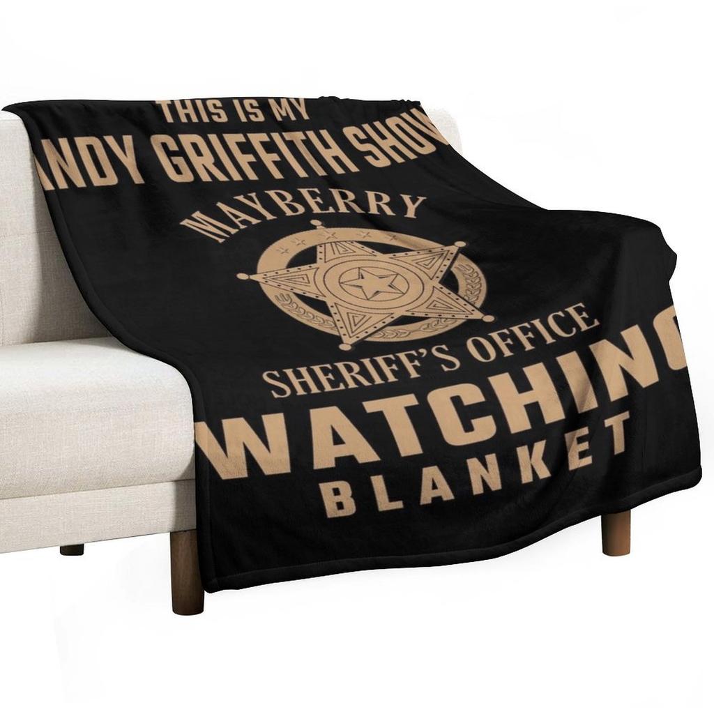This Is My Andy Griffith Show Watching Blanket Funny Retro TV Throw Blanket warm for winter Soft Cute warm winter Blankets