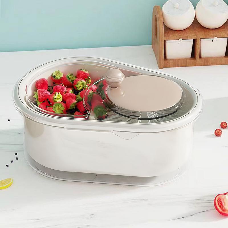 Salad Spinner Lettuce Greens Washer Strainer Fruit Washer Bowl for Washing Leafy Vegetables Kitchen Tools