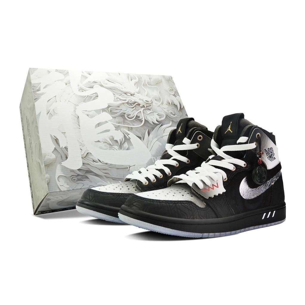 Jordan Air Jordan 1 Shadow High Top Vintage Basketball Shoes Unisex Black White DQ0659-700(Team128-S-BOX)