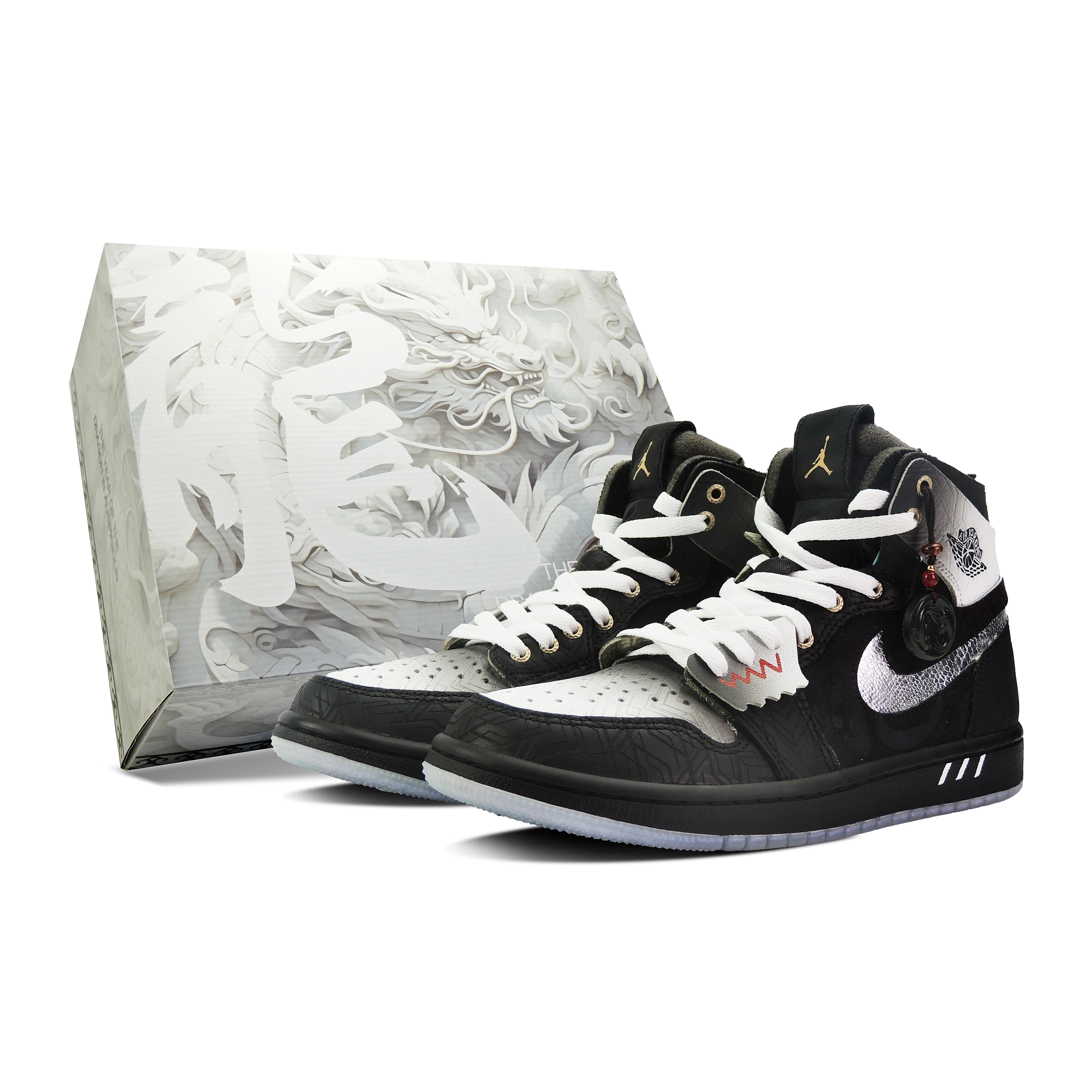 

Jordan Air Jordan 1 Shadow High top Vintage Basketball Shoes Unisex Black White DQ0659-700(Team128-S-BOX) 40.5