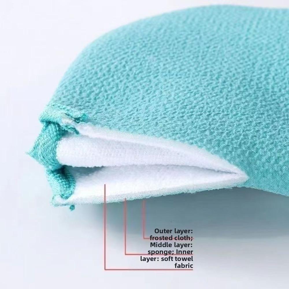 Thick Fabric Shower Body Glove Double Sided Body Scrub Mitt Practical SPA Bath Glove For Men
