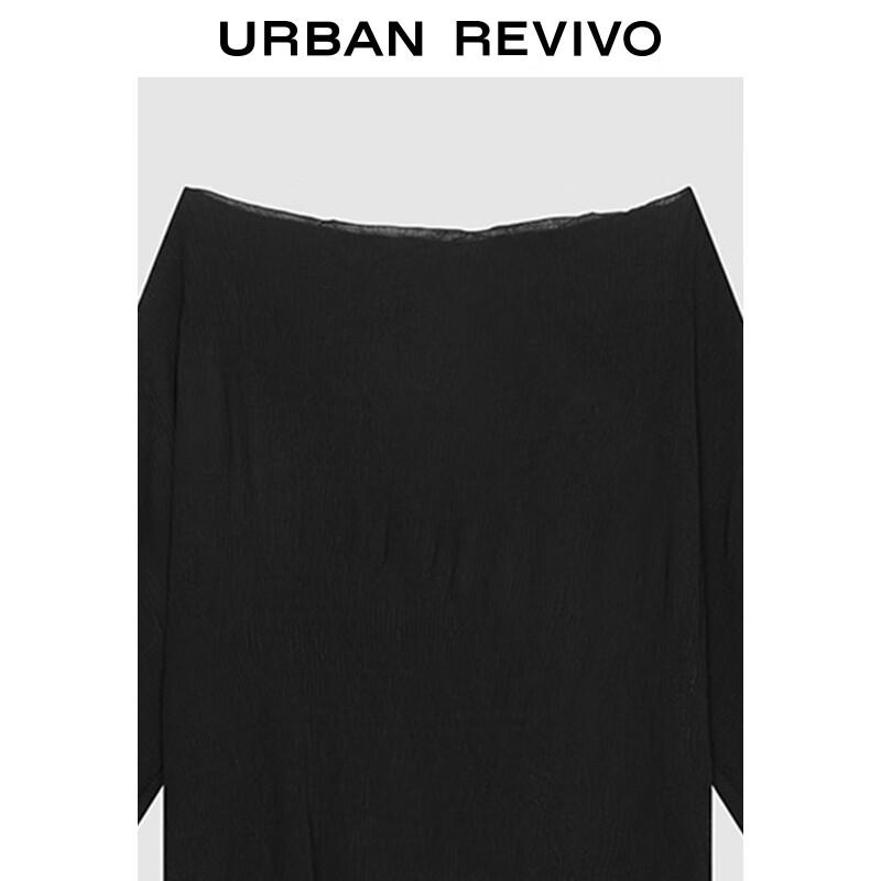 UR 2025 Autumn Women's Off-Shoulder Ruffle Blouse