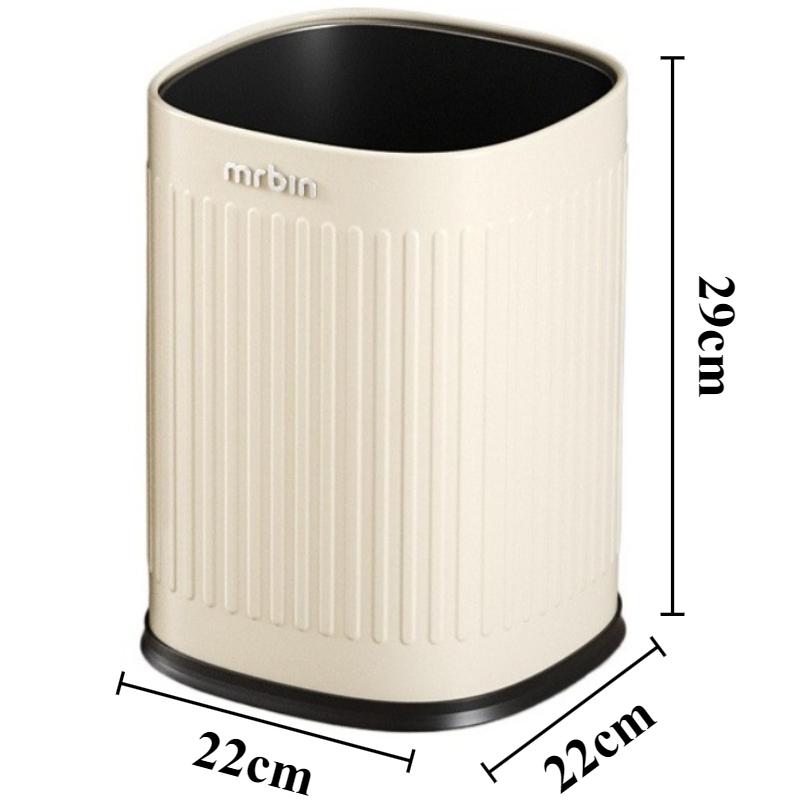 

Convenient Trash Can Large Capacity Garbage Bin Kitchen Rectangle Baskets Trash Bin Household Bathrooms Toilet Accessories