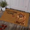 1Pcs Anti Fatigue Door Rugs, Cozy Puppy Print Waterproof Non-Slip Thick Cushioned Door Mat Heavy Duty Comfort Standing Mat for Door