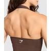 Gymshark Vital Seamless Neckholder-Tanktop Espresso Marl B2c9l Nbfb