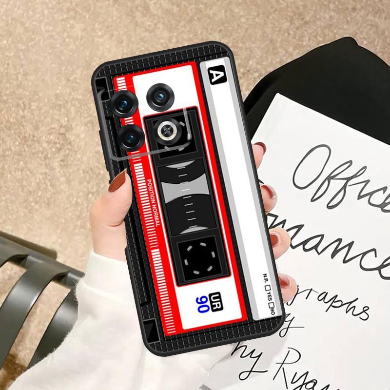 Vintage Cassette Tape Retro Case For OnePlus 13R 13 13s 12 12R 11 10 Pro 10T Nord 3 CE 5 2 4 Lite N10 N20 N30 Back Cover
