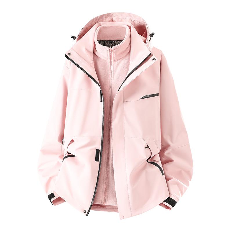 New Three-in-one Jacket for Autumn and Winter Outdoor Waterproof Windproof Mountaineering Suit Men's and Women's Work Jacket