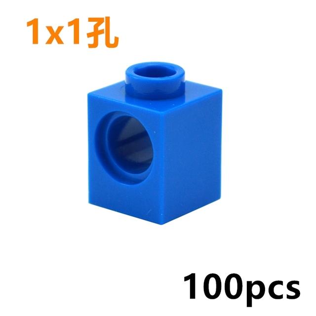 Technical Building Block MOC Combination Studded Long Beam with Hole Thick Bricks Compatible 3703 32018 3895 2730 3894 3701 3700