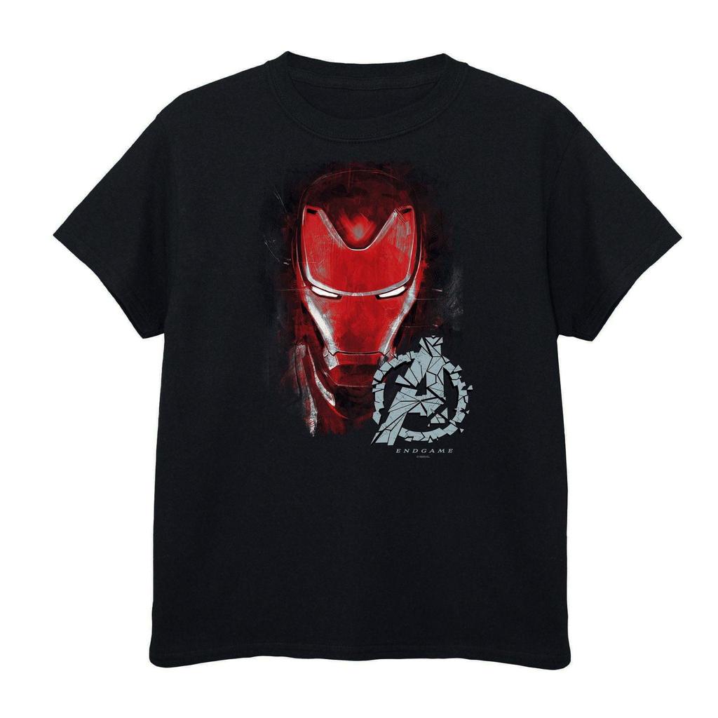 Avengers Endgame Boys Iron Man Brushed Cotton T-Shirt