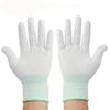 Anti-Static White PU Coated Palm Gloves - Thin Style for Electronics