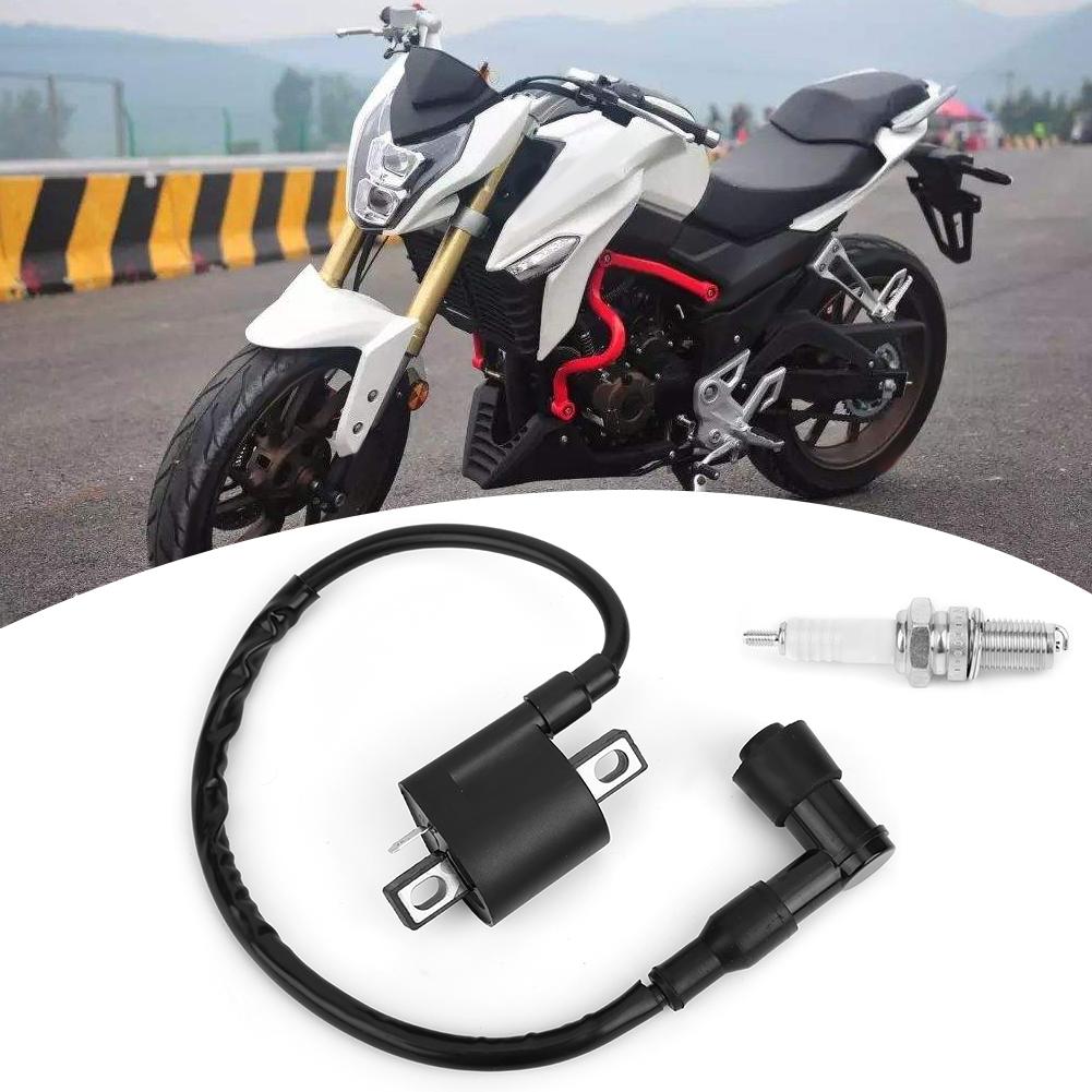 Ignition Coil D8EA Spark Plug Kit for 150cc 200 250cc PIT Quad Dirt Bike ATV Buggy