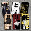 Mashle Magie und Muskeln Anime Weiche Handyhülle für Xiaomi Redmi Note 12 13 14 15 Pro Plus 11 12S 11S 11T 10 4G Schwarze Hülle Rückseite