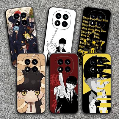 Mashle Magia i Mięśnie Anime Miękkie Etui na Telefon dla Xiaomi Redmi Note 12 13 14 15 Pro Plus 11 12S 11S 11T 10 4G Czarne Pokrowiec Tył